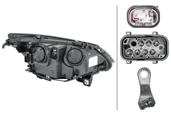 BMW 5 Serisi E60 Far Halojen Sol | HELLA 1EF 008 673-071
