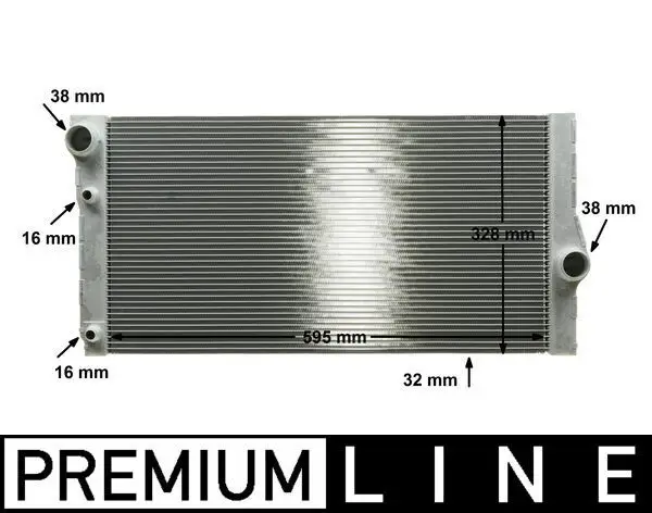 BMW 5 Series F10 B47 Water Radiator | MAHLE CR 1147 000P