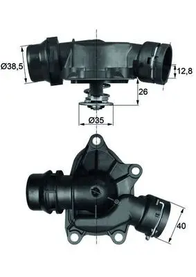 BMW 5 Series E39 M57 Thermostat | MAHLE TI 26 88