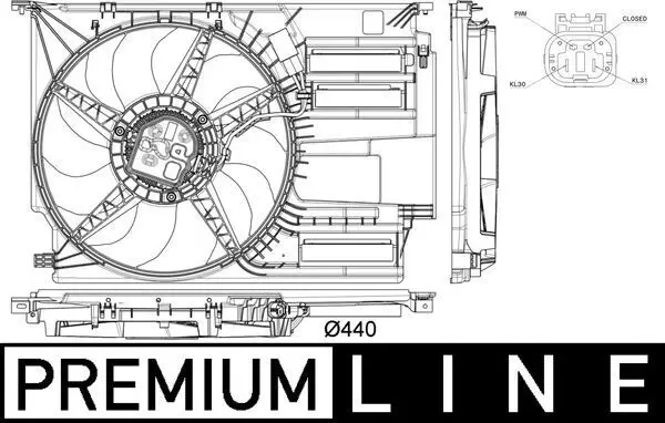 BMW X2 Serisi F39 B48 Komple Fan | MAHLE CFF 402 000P
