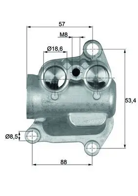 BMW X5 Series E70 N62 Oil Thermostat | MAHLE TO 12 100
