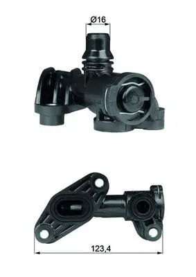 BMW X5 Series E70 N62 Oil Thermostat | MAHLE TO 6 93