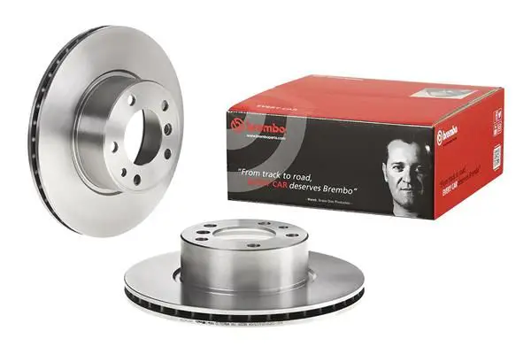 BMW 5 Series E34 520 i Front Brake Disc Vented | BREMBO 09514224