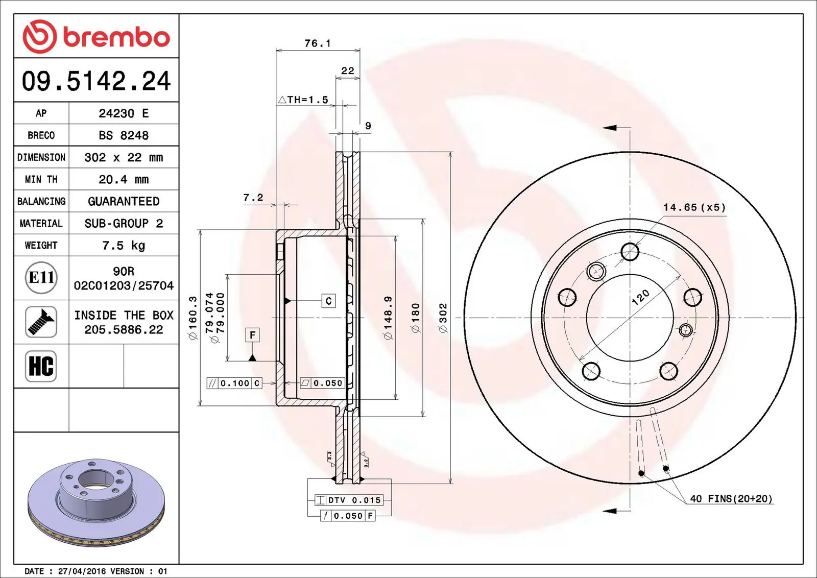 BMW 5 Serisi E34 535 i Ön Fren Diski Havalandırmalı | BREMBO 09514224