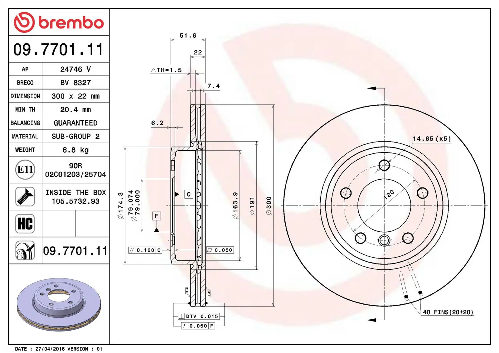 BMW 3 Serisi E46 318 i Ön Fren Diski Havalandırmalı | BREMBO 09770111