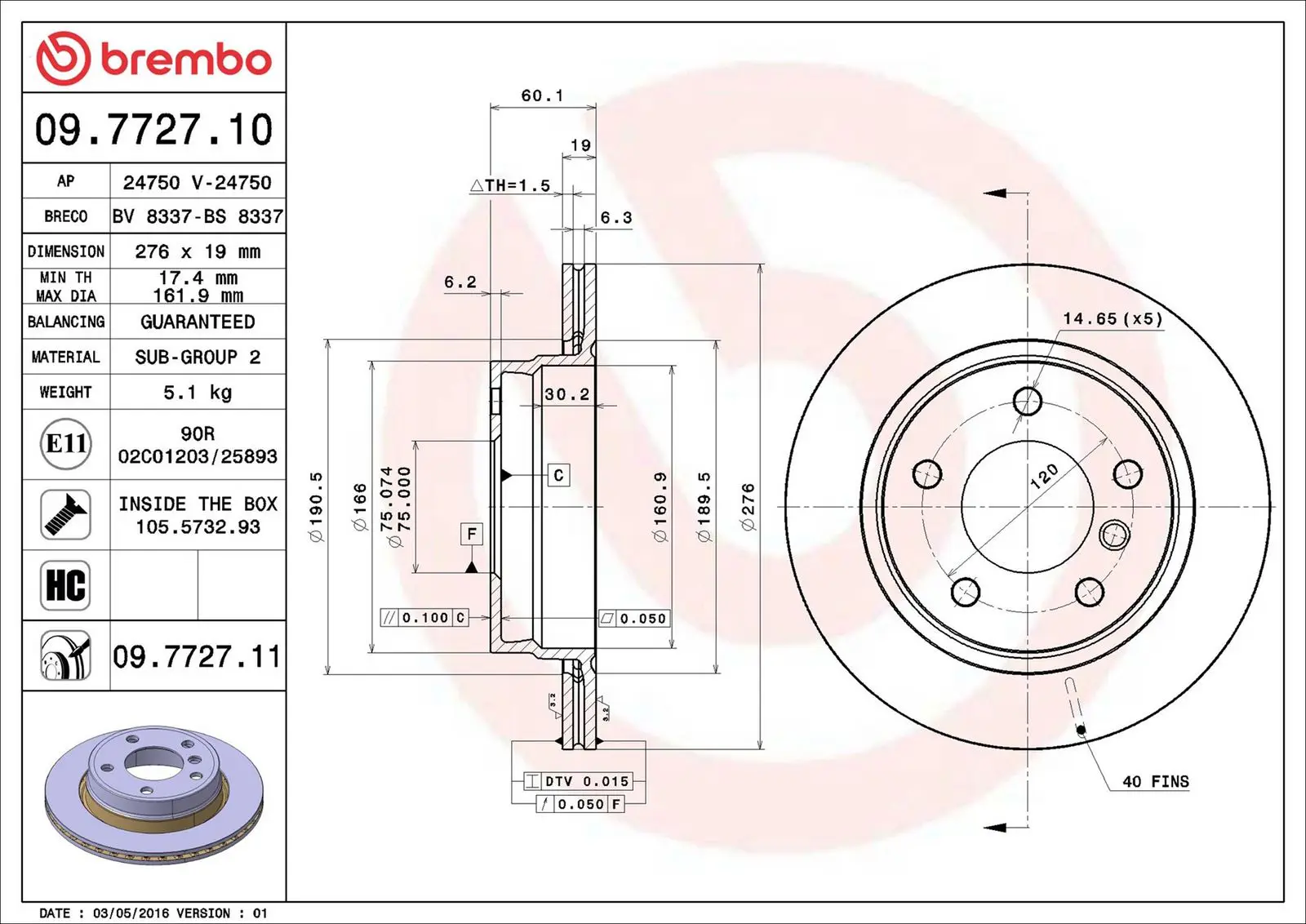 BMW 3 Serisi E46 318 td Arka Fren Diski Havalandırmalı | BREMBO 09772711