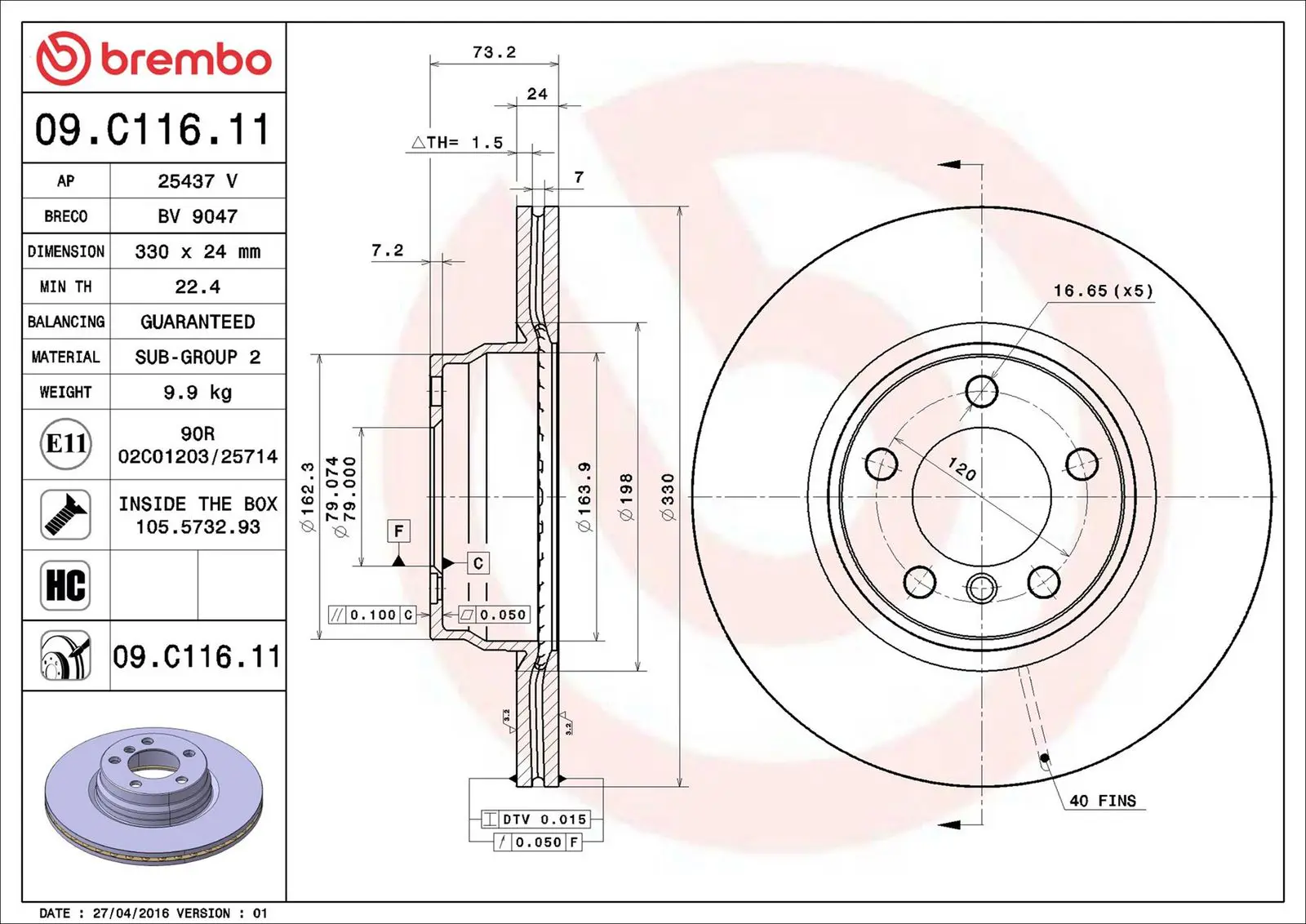 BMW 2 Serisi F22 228 i Ön Fren Diski Havalandırmalı | BREMBO 09C11611