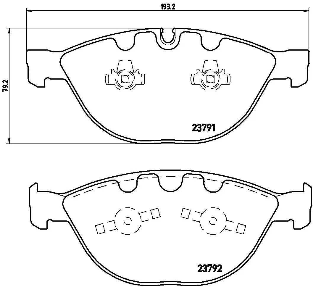 BMW 5 Serisi E60 535 d Ön Fren Balatası | BREMBO P06047