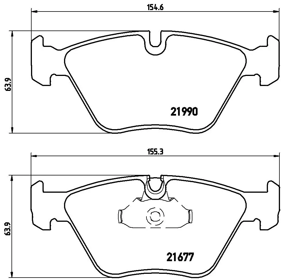 BMW 5 Serisi E39 520 i Ön Fren Balatası | BREMBO P06065