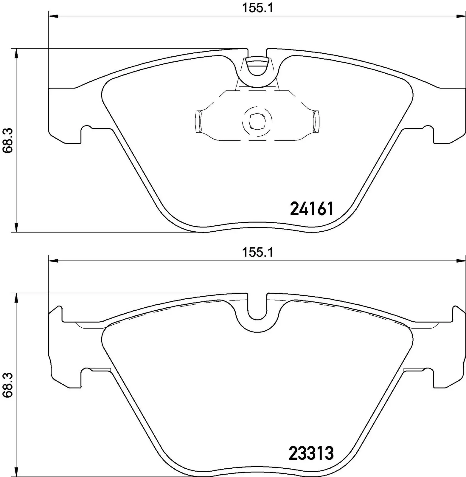 BMW 3 Serisi E90 330 d Ön Fren Balatası | BREMBO P06081