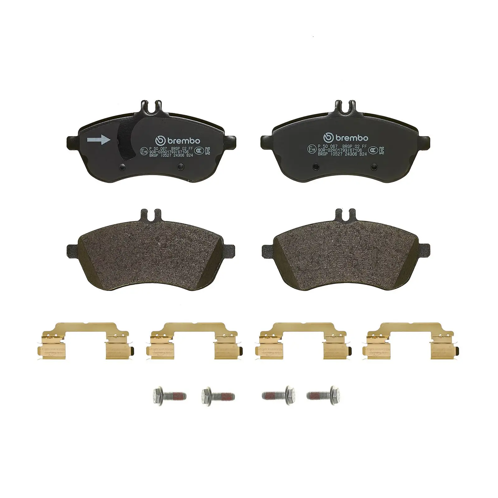 Mercedes C Series W204 C 180 CDI Front Brake Brake Pad | BREMBO P50067