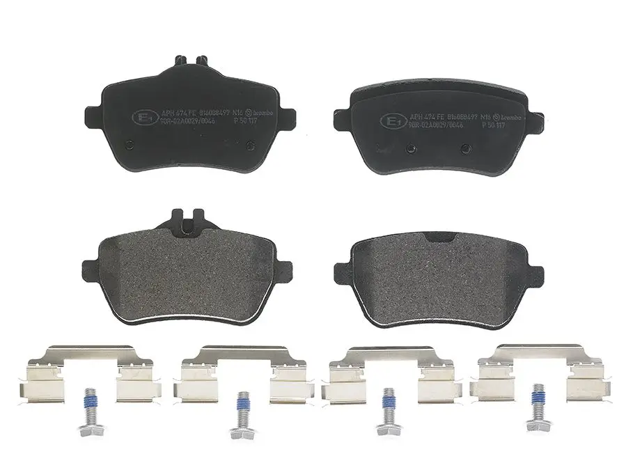 Mercedes S Serisi W222 S 500 Hybrid / e Arka Fren Balatası | BREMBO P50117