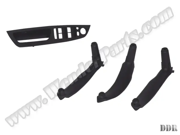 BMW X6 Serisi E71 2007-2014 Kapı Tutamak Seti Ön&Arka; Siyah | WENDER BA51416975791S4