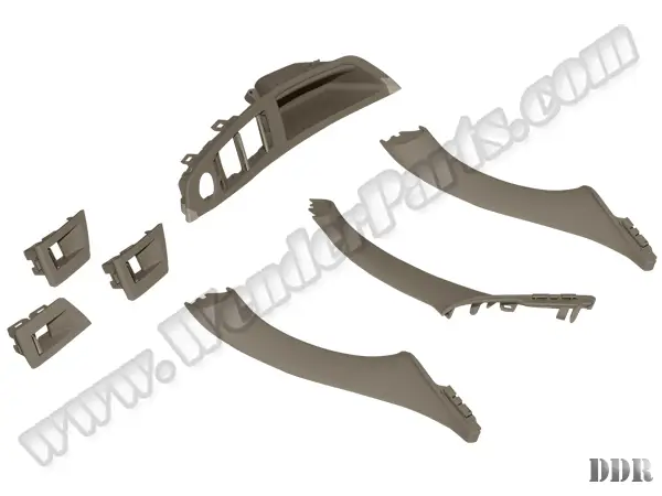 BMW 5 Serisi F10 2009-2016 Kapı Tutamak Seti Ön&Arka; Krema | WENDER BA51417225879S7