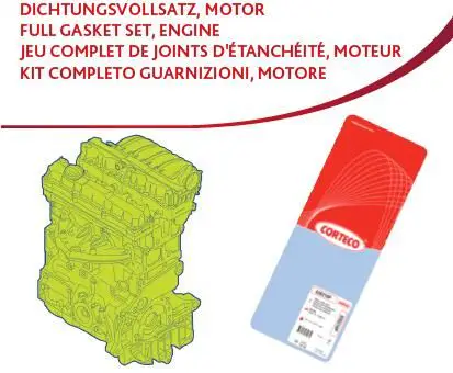 Mercedes W638 OM611 Motor Tam Conta Seti | CORTECO 83403887