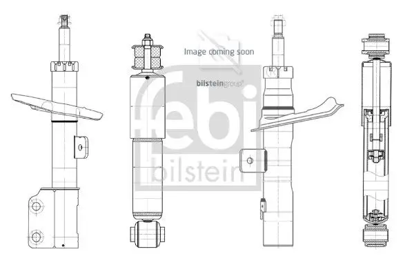 BMW 5 Series E60 Front Right Shock Absorber | FEBI 1002651
