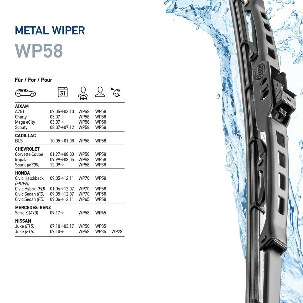 Mercedes A Series W169 Wiper Wiper Blade Front | HELLA 9XW 178 878-231