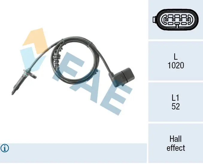 Mercedes C-Class W205 ABS Sensor Front Right | FAE 78538