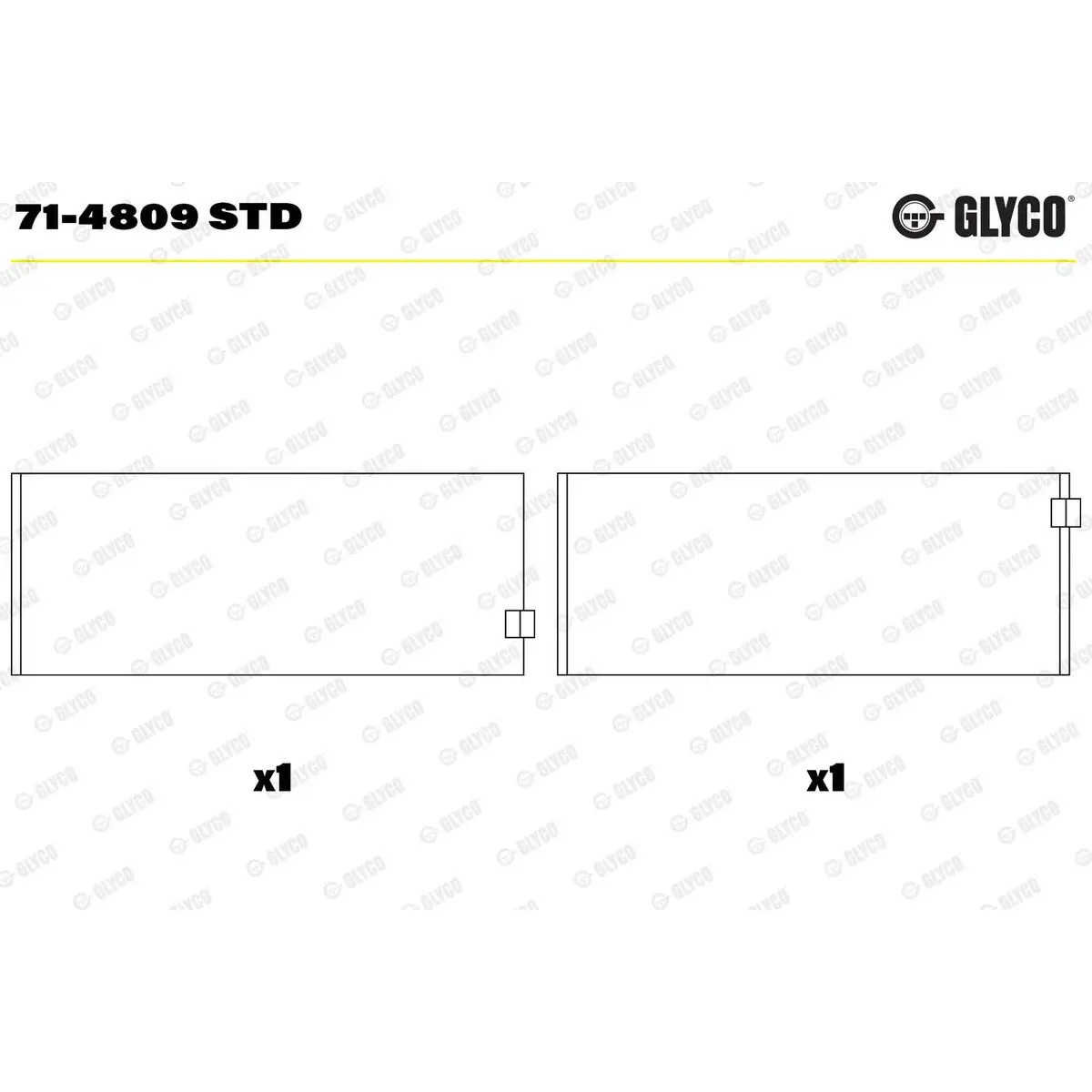 Mercedes E Serisi W211 OM642 Kol Yatak STD | GLYCO 71-4809 STD