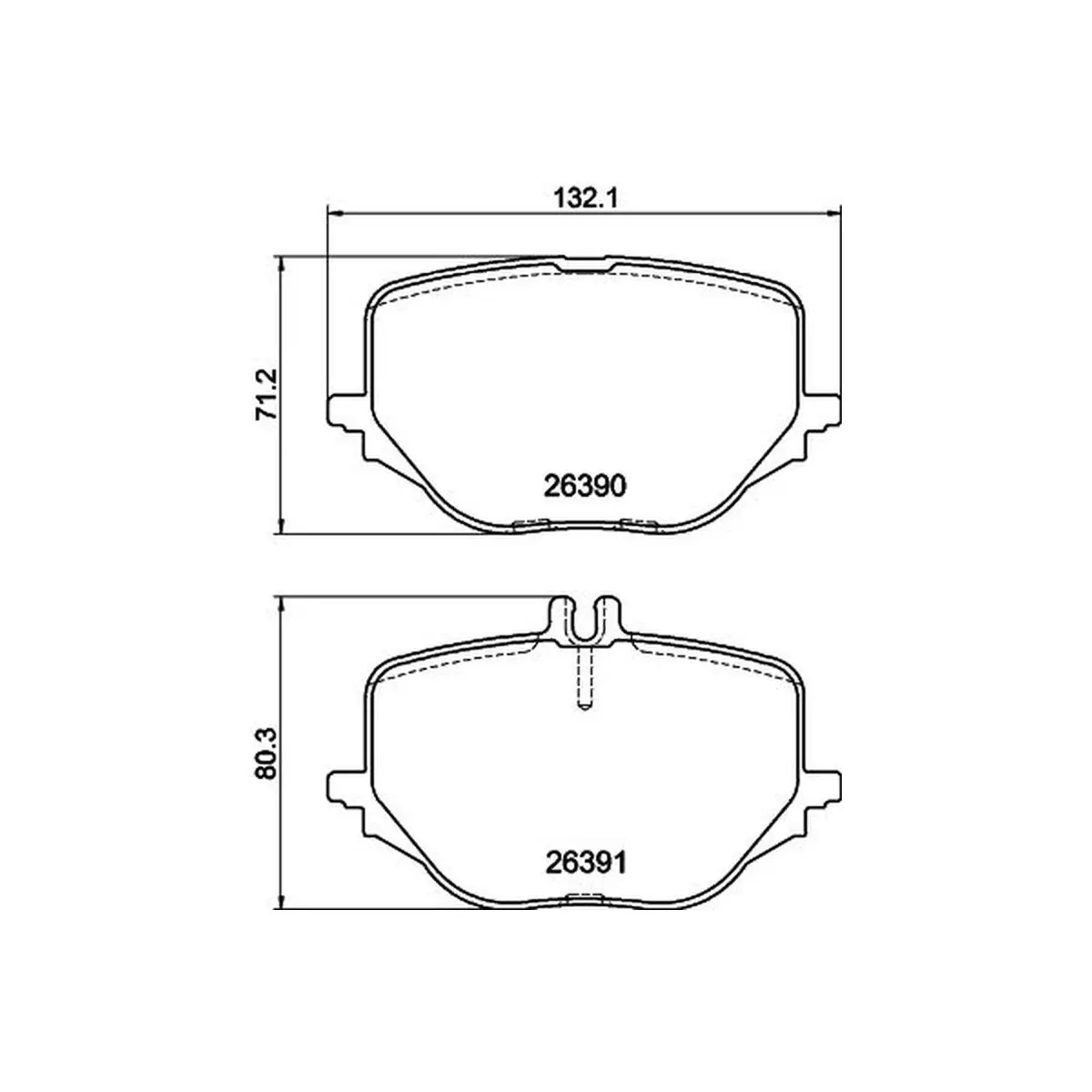 Mercedes S Serisi W223 Fren Balata Seti Arka | HELLA 8DB 355 041-121
