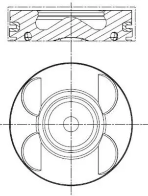 Mercedes E Serisi W211 OM646 Piston 88.50mm 050 | MAHLE 001 PI 00183 002