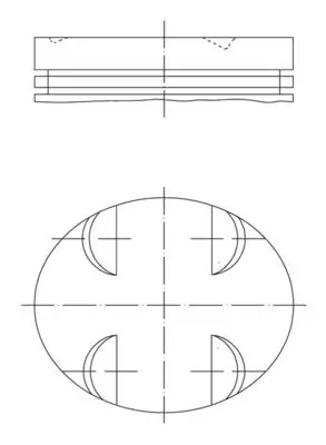 Mercedes GLK Serisi W204 M272 Piston 93.15mm 025 | MAHLE 005 24 01