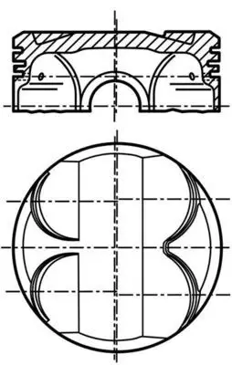 BMW 3 Serisi E46 N46 Piston 84.50mm 050 | MAHLE 081 PI 00101 002