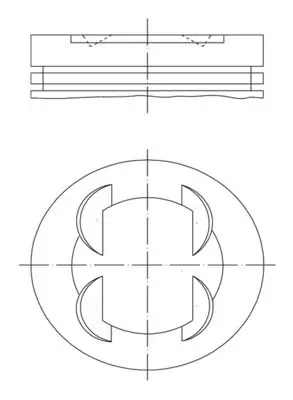 BMW 3 Series E36 S50 Piston 86.80mm 050 | MAHLE 083 01 02