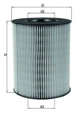 Mercedes A Serisi W168 A 160 M166 Hava Filtresi | MAHLE LX 794