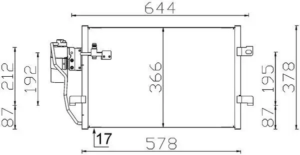 Mercedes A Serisi W168 OM668 Klima Radyatörü | MAHLE AC 351 000S