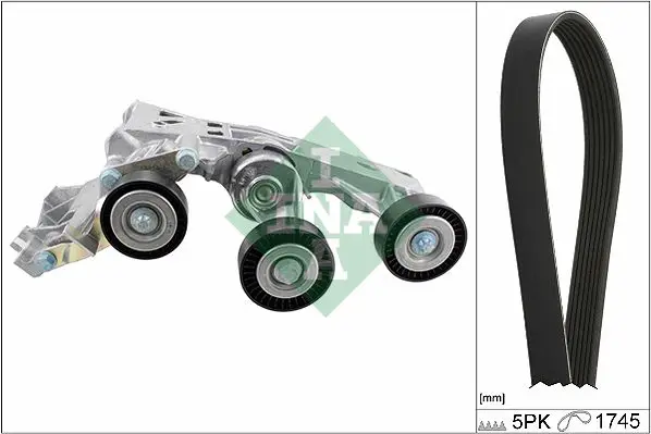 Mercedes A Serisi W169 A 200 CDI V Kayış Seti | INA 529 0148 10