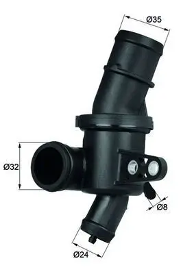Mercedes A Serisi W169 OM640 Termostat | MAHLE TH 4 80