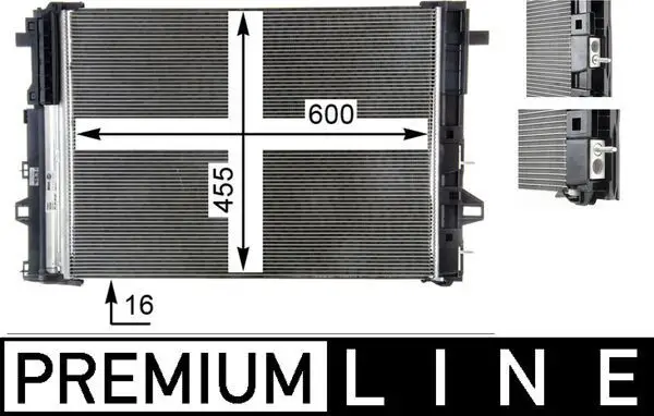 Mercedes B Serisi W246 EM780.990 Klima Radyatörü | MAHLE AC 446 000P
