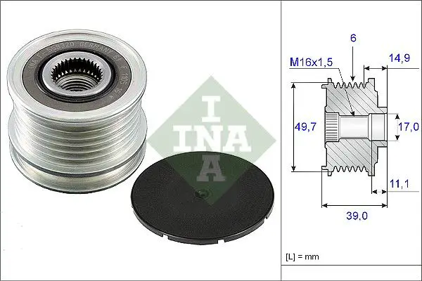 Mercedes C Serisi W203 C 30 CDI AMG Alternatör Kasnağı | INA 535 0050 10