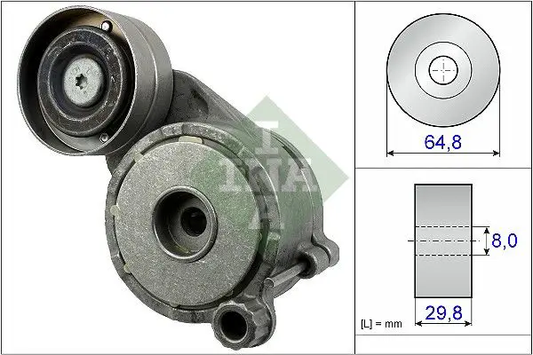 Mercedes W204 C 350 CDI Tensioner Pulley | INA 534 0506 10