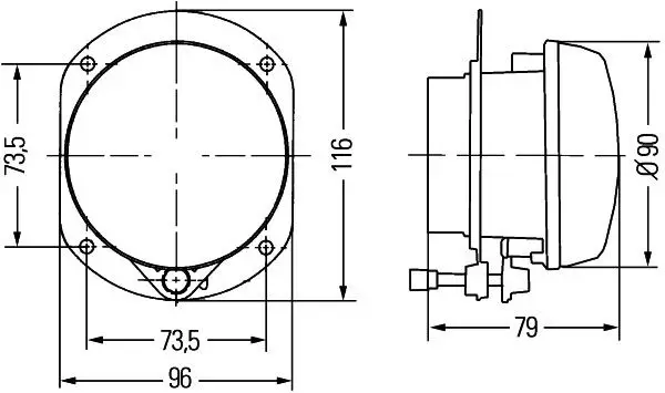 Mercedes R Series W251 Fog Headlight Right | HELLA 1N0 009 295-041