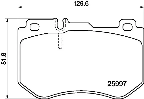Mercedes C Serisi W205 Fren Balatası Arka | HELLA 8DB 355 021-741