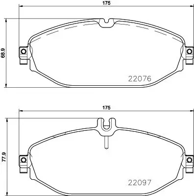 Mercedes E Serisi W213 Fren Balatası Arka | HELLA 8DB 355 021-921