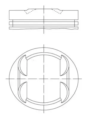 Mercedes C Serisi W203 M112 Piston 90.15mm 025 | MAHLE 001 34 01