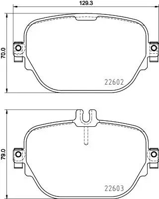 Mercedes GLC Serisi W253 Fren Balatası Arka | HELLA 8DB 355 031-711