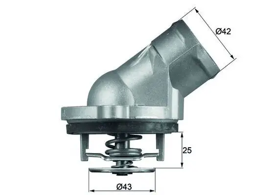 Mercedes C Series W202 M113 Thermostat | MAHLE TI 45 87D