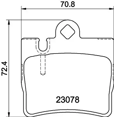 Mercedes S Series W220 Brake Brake Pad Rear | HELLA 8DB 355 008-711