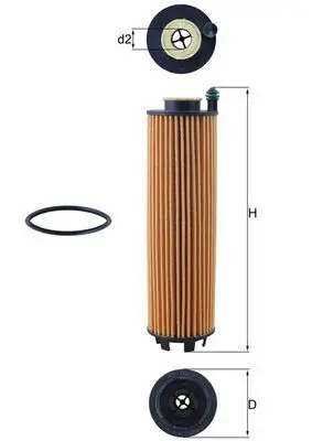 Mercedes S Serisi W223 S 450 EQ Boost M256 Yağ Filtresi | MAHLE OX 1301D
