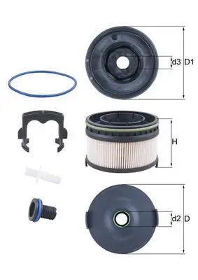 Mercedes S Series W223 S 350 d OM656 Fuel Filter | MAHLE KX 568KIT
