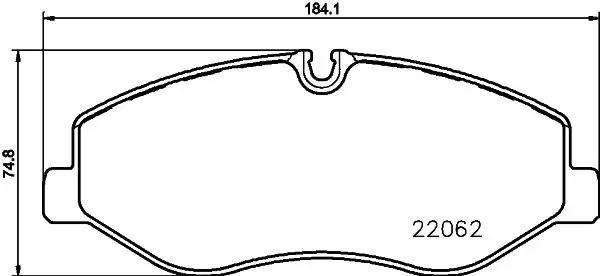 Mercedes Vito Serisi W447 Fren Balatası Arka | HELLA 8DB 355 021-961