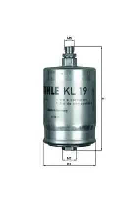 Mercedes W124 Kasa M104 Yakıt Filtresi | MAHLE KL 19