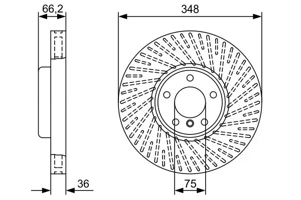 BMW 7 Serisi F01 2009-2015 Fren Diski Ön Sağ | BOSCH 0986479W20
