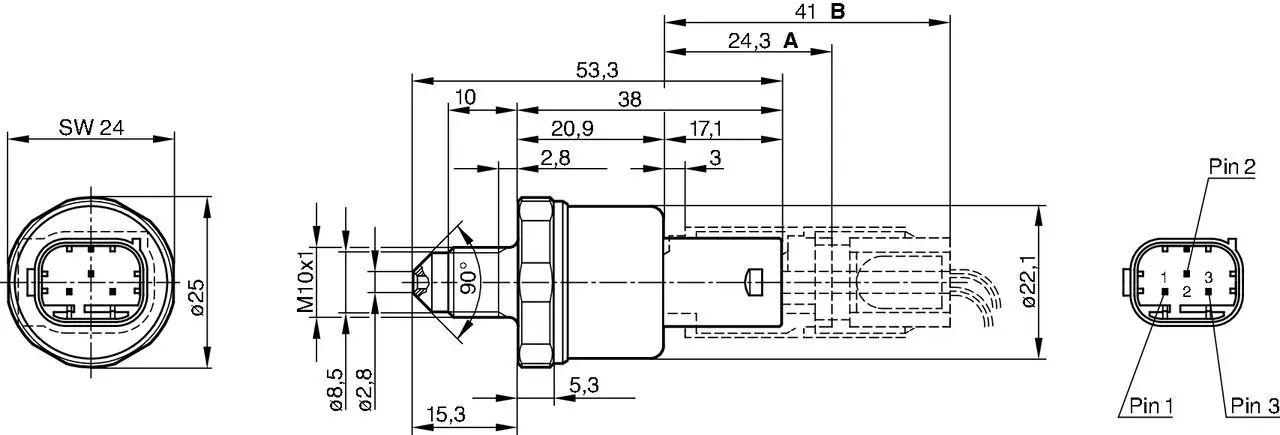 BMW 3 Serisi E46 1997-2006 Fren Basınç Sensörü (DSC) | BOSCH 0265005303