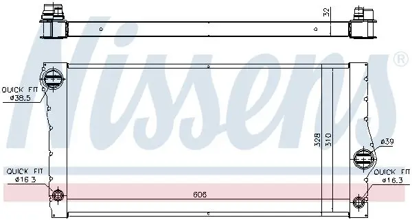 BMW 5 Serisi F07 2008-2017 N55 Su Radyatörü | NISSENS 60828