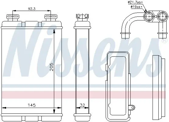 BMW 3 Serisi E36 1991-1998 Kalorifer Radyatörü | NISSENS 70520
